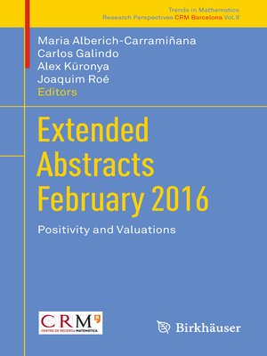 cover image of Extended Abstracts February 2016